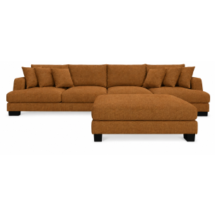 NEW JERSEY MODULAR SOFA WITH OTTOMAN - AMBER