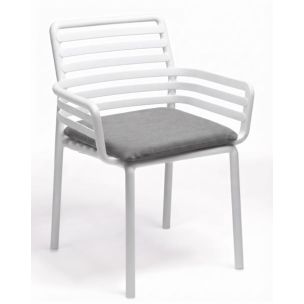 NARDI DOGA ARMCHAIR - BIANCO / FUMO GREY CUSHION