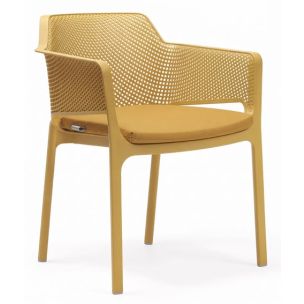 NARDI NET ARM CHAIR SENAPE W/ MUSTARD CUSHION