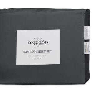 ALGODON BAMBOO SINGLE SHEET SET - GRAPHITE