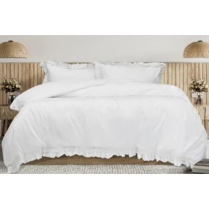 ADELE RUFFLE QUILT COVER SET QUEEN