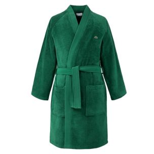 LACOSTE DEFILE BATHE ROBE VERT GREEN MEDIUM