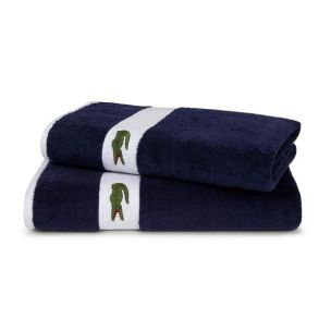 LACOSTE LCASUAL BATH TOWEL MARINE BLUE