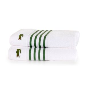 LACOSTE LCOURT BATH TOWEL VERT GREEN