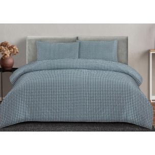 ROWE TEAL QUILT COVER SET KING