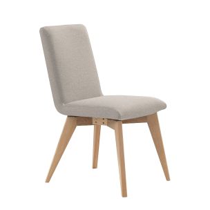 MANHATTAN BEIGE DINING CHAIR / NATURAL LEG