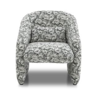 BAHAMAS ACCENT CHAIR GREEN PASSIFOLIA FABRIC