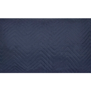 HERRINGBONE BED RUNNER NAVY