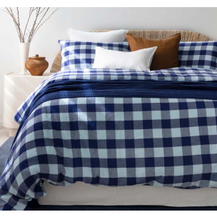WILLOW BLUE KING QUILT COVER SET