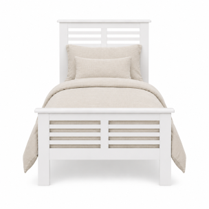 BEACH HOUSE SINGLE BED WHITE