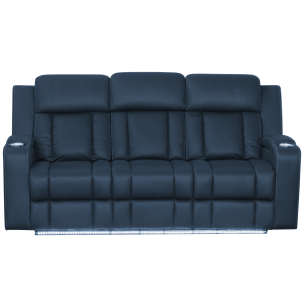 BROOKVALE MAX 3 SEATER POWER WITH TRAY - NAVY