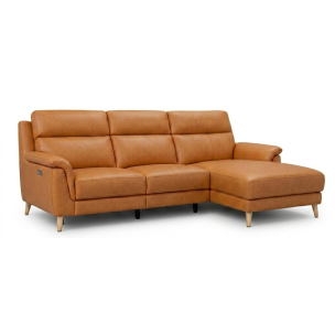 BERGAMO RHF SOFA CHAISE MARMALADE 40/11 LEATHER