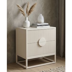 BLANCO BEDSIDE TABLE - WHITE - 550 X 400 X 500H