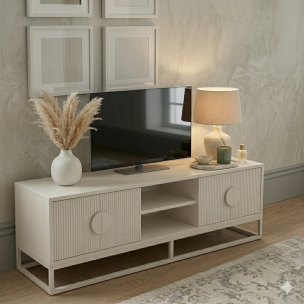 BLANCO TV UNIT - WHITE - 1800 X 450 X 550