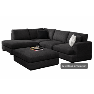 CLOVELLY PEWTER LHF SOFA CHAISE