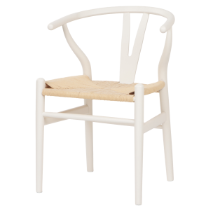 CLEO WHITE WISHBONE CHAIR