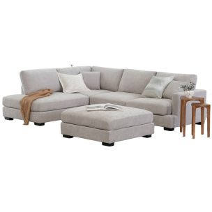 CLOVELLY BLUE FOX LHF SOFA CHAISE