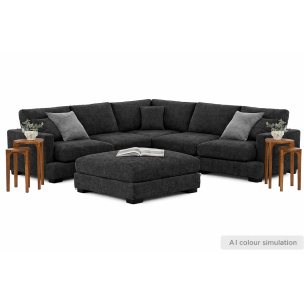 CLOVELLY PEWTER CORNER SOFA