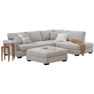 CLOVELLY BLUE FOX RHF SOFA CHAISE