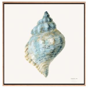 COASTAL BLISS IV CANVAS ARTWORK WITH NATURAL FRAME - 700 X 700