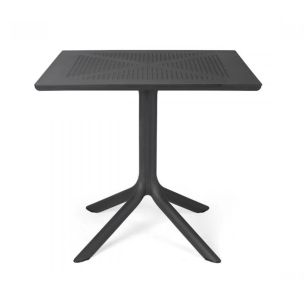NARDI CLIP TABLE 80X80 ANTHRACITE
