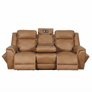 CONCORD 3 SEATER POWER MASSAGE LOUNGE - WINDSOR TAN FABRIC