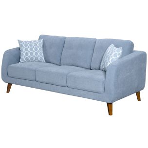 DARLINGHURST 3 SEATER BLUE CONSULATE FABRIC