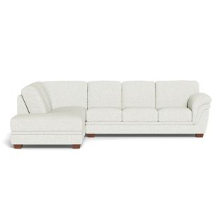 LAZBOY DEMI 3 SEATER + LHF CHAISE NATURAL BEAUTY QUARTZ FABRIC