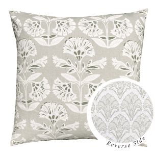 DORIAN SLATE CUSHION - FEATHER FILL 50X50