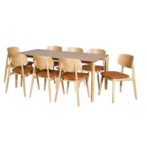 BERGEN COGNAC/NATURAL DINING CHAIR