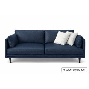 ZOLETTI NERO 2 SEATER SOFA MONTANA OCEAN LEATHER