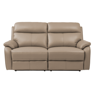 FAVARA 2.5EDED RECLINER SOFA OSLO OYSTER 40/08 LEATHER