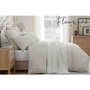 FLEUR INK KING QUILT COVER SET