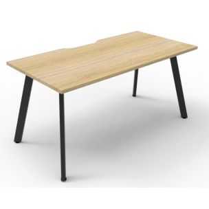 ETERNITY 1500 OAK/BLACK DESK