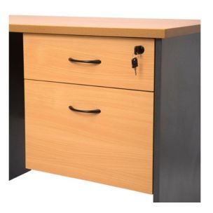 RAPID WORKER FIXED 2DRW BEECH PEDESTAL