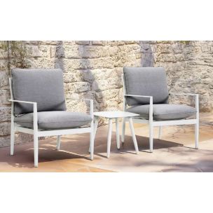 FRENCH SIDE TABLE BONE WHITE