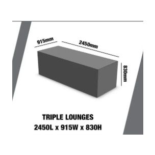 FURNITURE COVER - TRIPLE LOUNGE