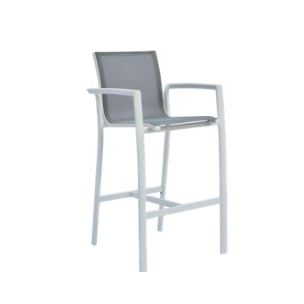 SULTAN OUTDOOR BAR CHAIR - WHITE
