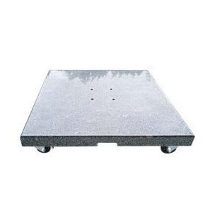 NATURAL GRANITE BASE 100KG WITH WHEELS FOR DELUXE UMBRELLA