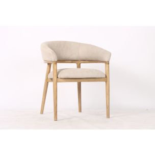HAVANA TUB DINING CHAIR - BONE LEATHER
