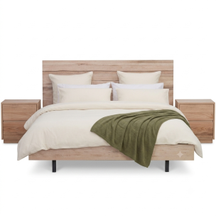 KIMBERLEY KING SIZE BED - MESSMATE HARDWOOD TIMBER