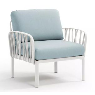 NARDI KOMODO ARMCHAIR BIANCO W/ GHIACCIO CUSHION