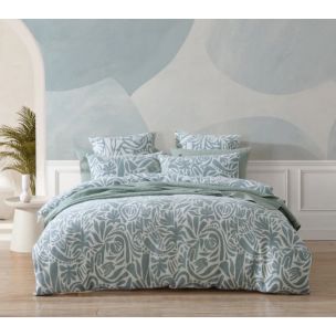 HAVEN SURF QUEEN QUILT COVER SET - LOGAN & MASON