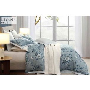 LIYANA BLUE EURO PILLOWCASE