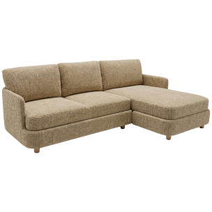 LYON RHF SOFA CHAISE - MUSTARD FABRIC