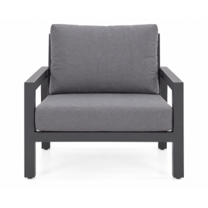 MATZO GUNMETAL OUTDOOR ARMCHAIR