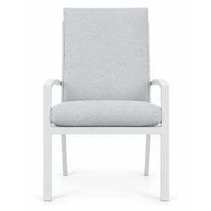 MATZO WHITE HIGH BACK DINING CHAIR