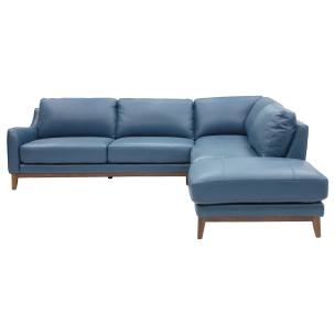MODICA RHF CORNER SOFA CHAISE MONTANA OCEAN LEATHER