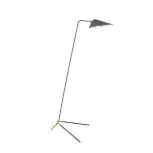 ANIKA SATIN GREY FLOOR LAMP