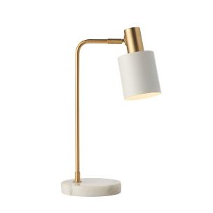 MAHALA WHITE AND GOLD TABLE LAMP